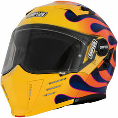 Simpson Mod Bandit Wildfire Yellow Adult Street Helmets-M59WF6SM