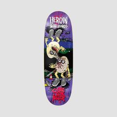 Heroin Curb Killer 9 Merged Skateboard Deck Various Stains - 10"