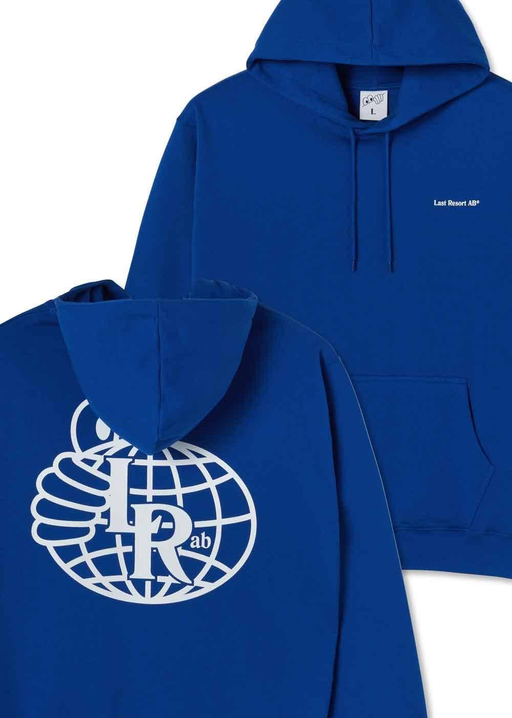 Last Resort AB Atlas Monogram Hooded Sweatshirt True Blue Last Resort AB