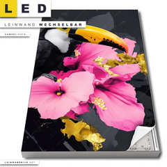 Led Leinwandbild Exotischer Tukan Mit Blueten Hochformat Produktvorschau