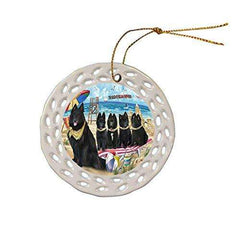 Pet Friendly Beach Belgian Shepherds Dog Ceramic Doily Ornament DPOR48615