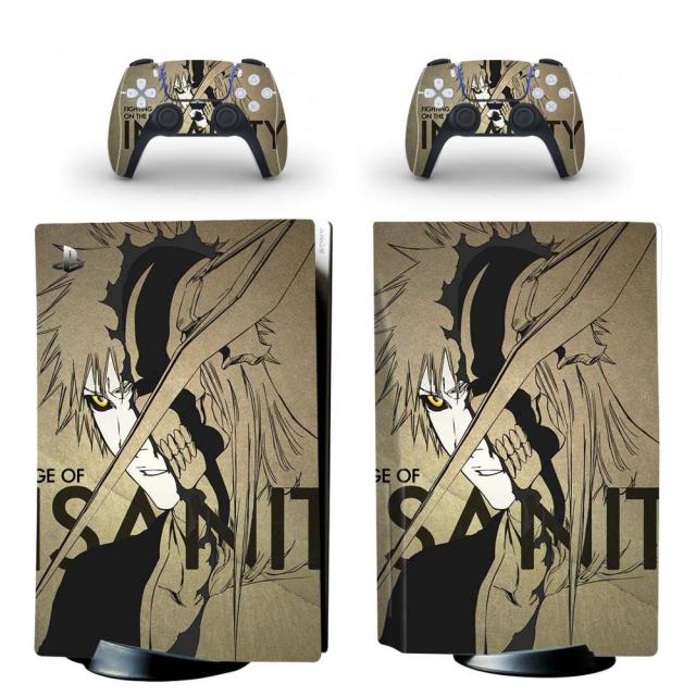 Sticker PS5 "Ichigo" Bleach Autocollant Console & Manette