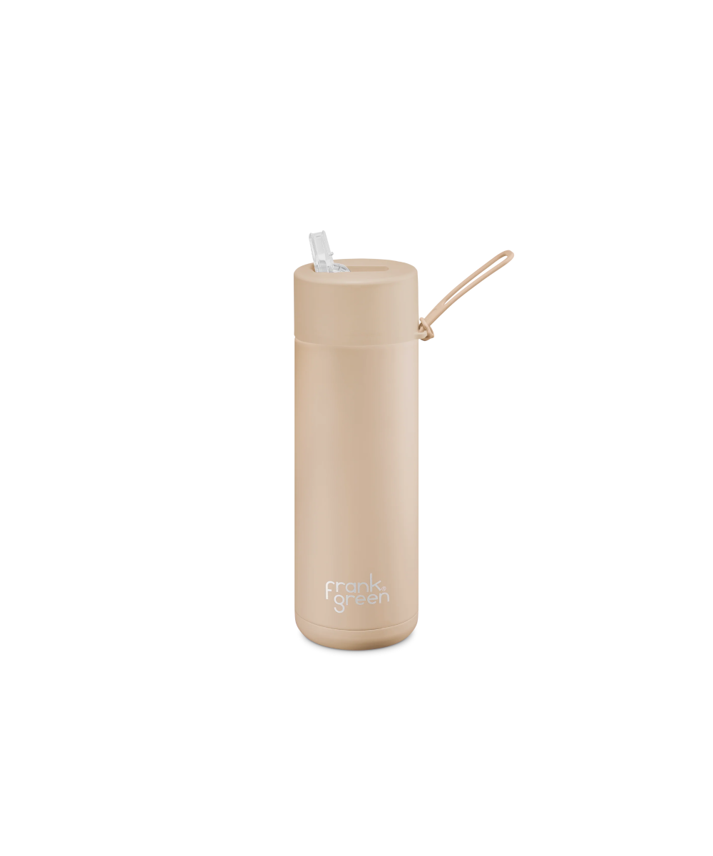 Frank Green Reusable Ceramic Bottle 595ml (Soft Stone)