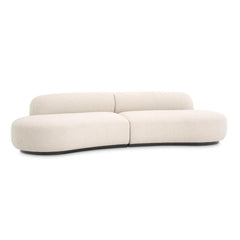 Sofa w tkaninie boucle BJÖRN kremowy Eichholtz Eye on Design