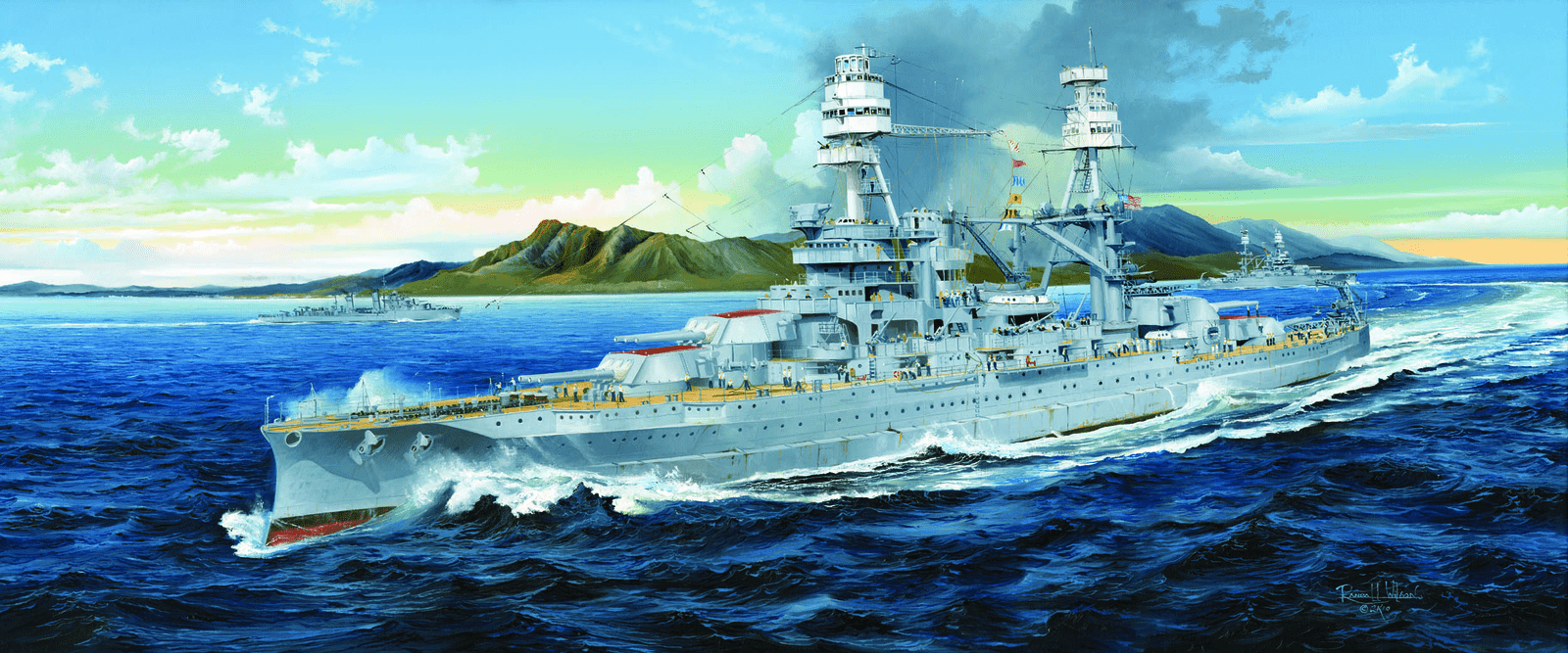 Trumpeter 03701 1/200 USS Arizona BB - 39 1941 Plastic Model Kit - Hobbytech Toys
