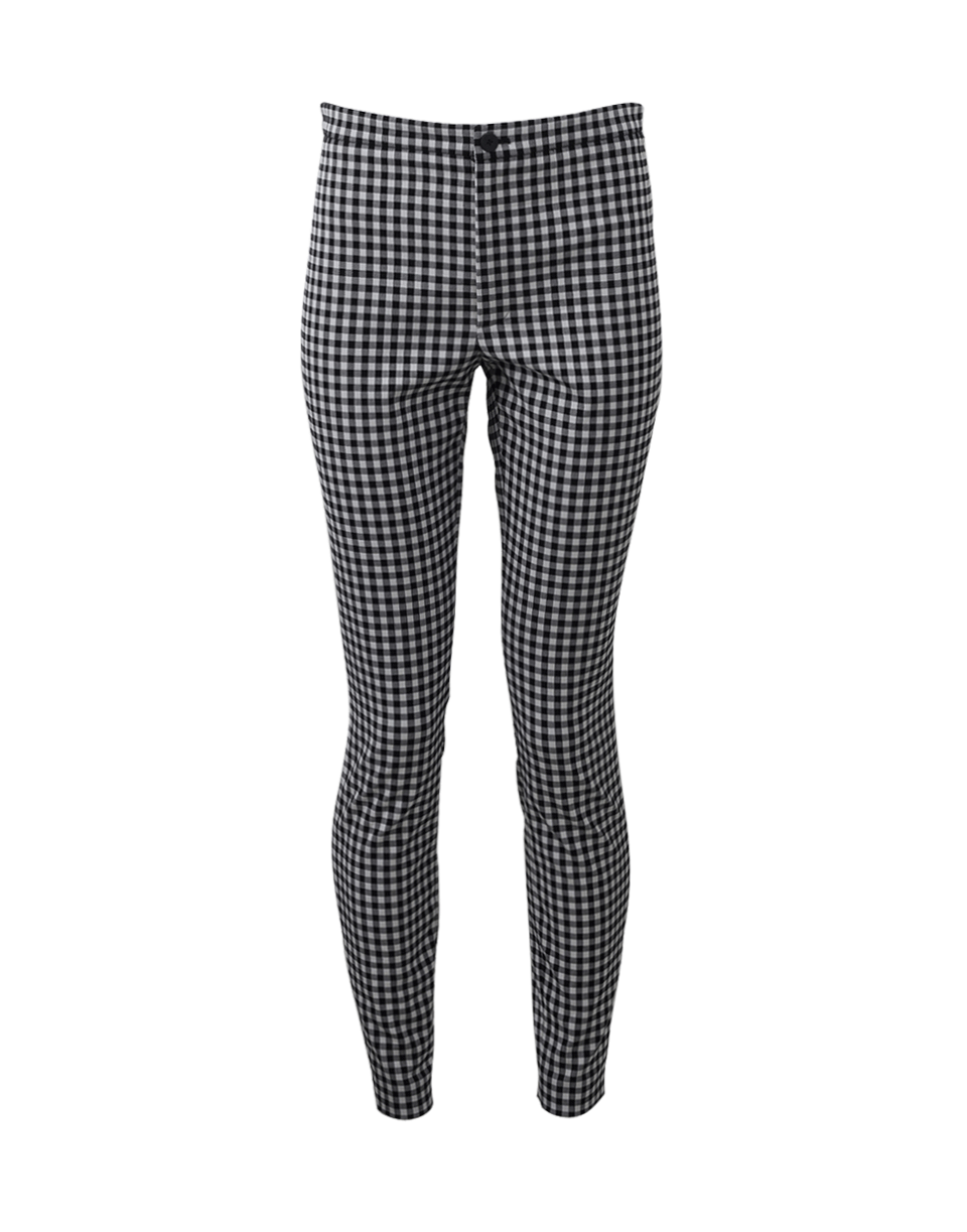 VICTORIA BY V. BECKHAM-Skinny Gingham Pant-