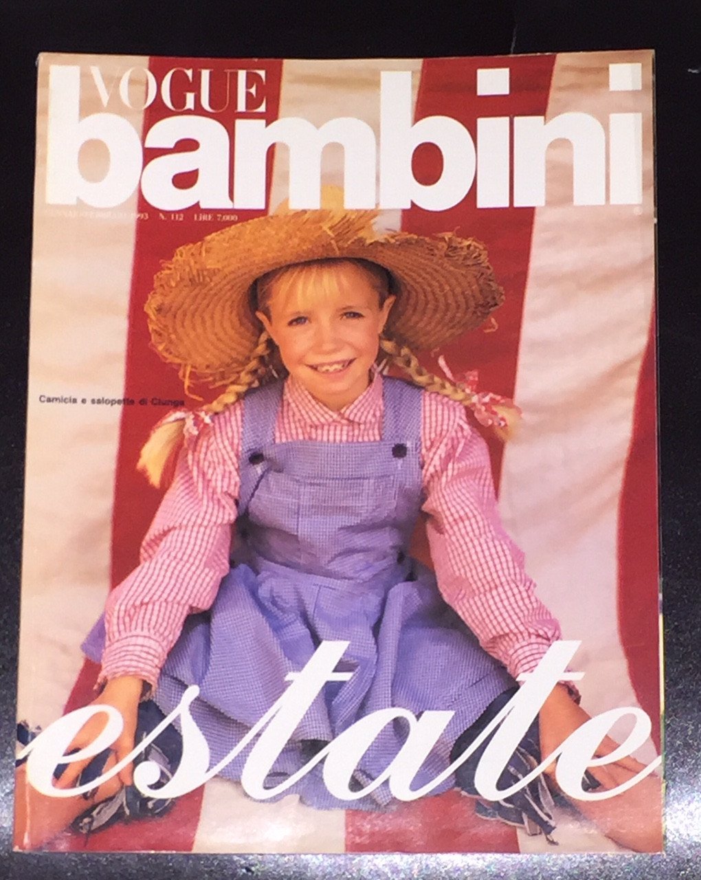 Vintage VOGUE BAMBINI Kids Children Enfant Fashion ITALIA Magazine January 1993 - magazinecult