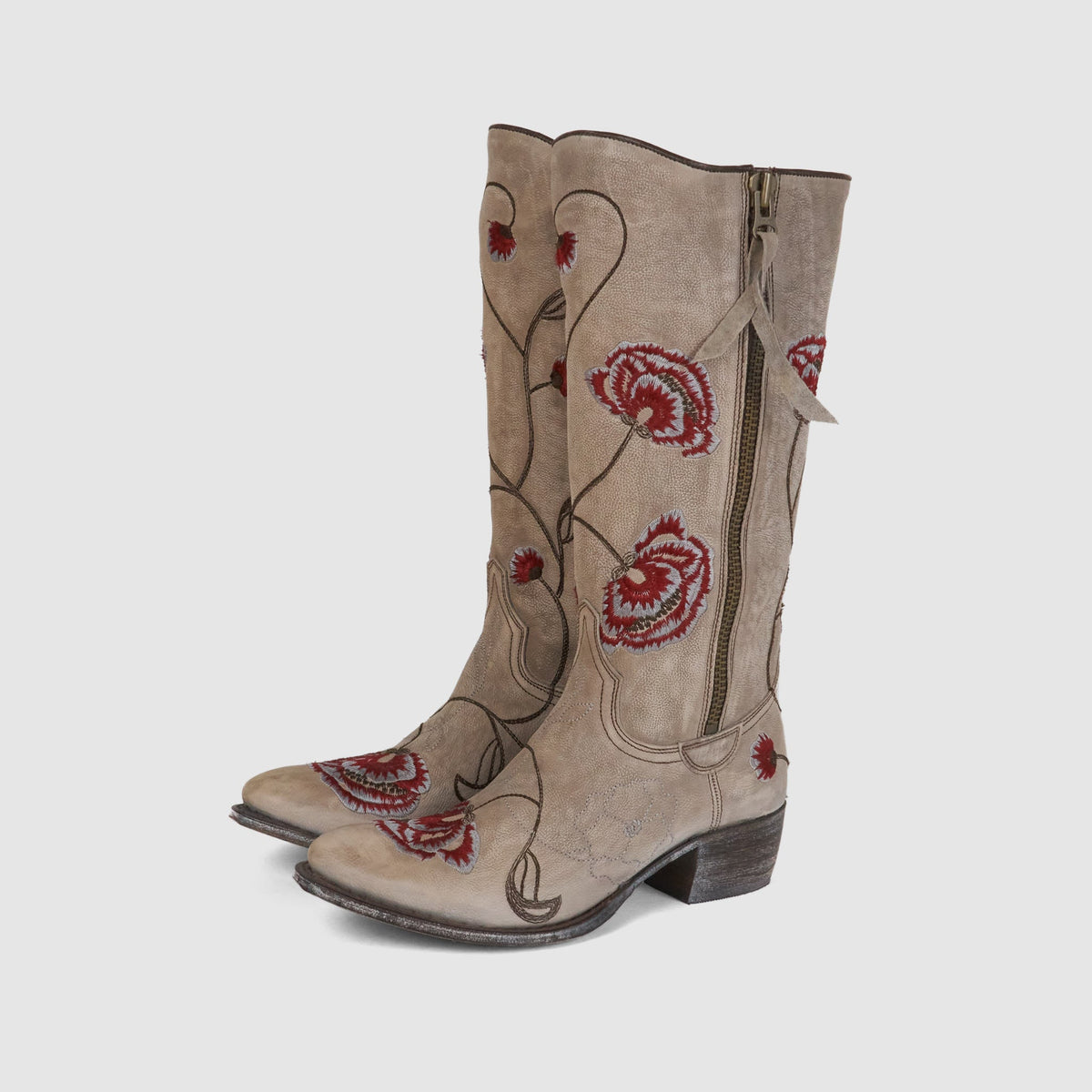 Sendra Ladies Flower Embroidered Western Boot