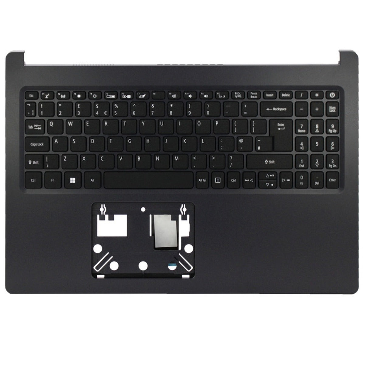 Acer Aspire 5 A515-45-R0E2 UK Layout Non-Backlit Palmrest Cover Replacement Keyboard