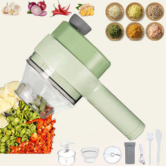 Maisons Kitchen Gadgets 4 1 Handheld Manual Vegetable Cutter Set Multifunction Food Chopper Stainless Steel Blades for Kitchen