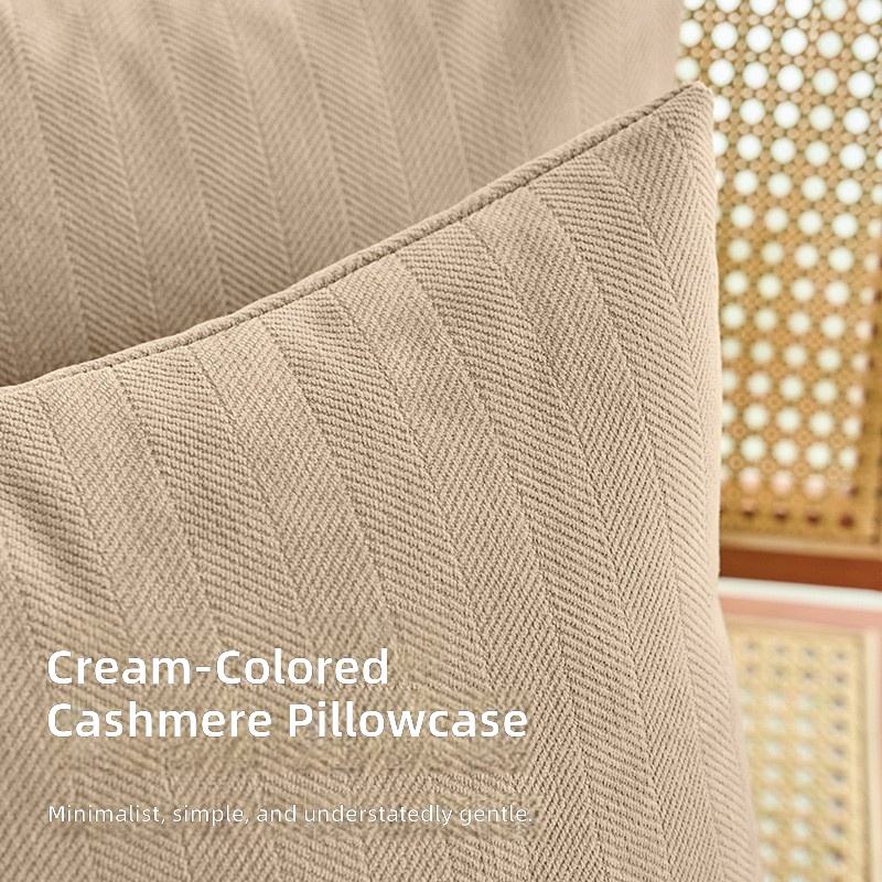 Thickened Square Knitted Chenille Cushion Cover Ins Style Solid Color Luxury Sofa Throw Pillow Cover 100% Polyester Home Decor