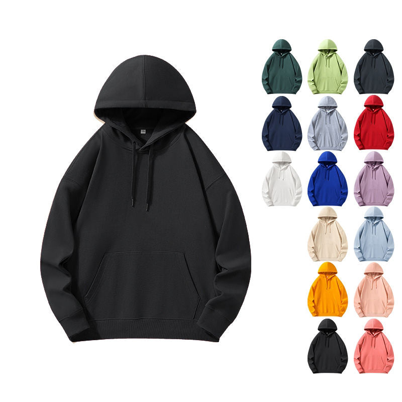 Custom Hoodies Logo Print Cotton Blank Casual High Quality Unisex Fleece Embroidery Bulk Heavyweight Plain Men's Hoodies