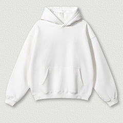 Boxy Fit Men's Cotton Hoodie Fleece Winter Cropped Pullover Custom Cotton Hoodie Oversized