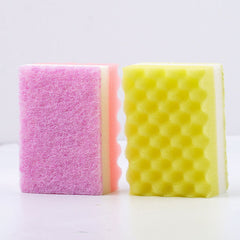 Household Kitchen Sponge Scrub Pad Eco-friendly Color Sponge Brush Thickened Durable Clean Dishwashing Cloth Factory Wholesale