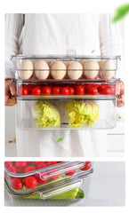Pet Various Clear Refrigerator Organizer Food Container Transparent Kitchen Organizer Storage Plastic Fridge Organizer Bin