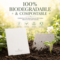 Geometric Printed Odor Free Super Absorbent Lint Free Compostable Kitchen Dish Rag Swedish Dishcloth Cellulose Sponge Cloth