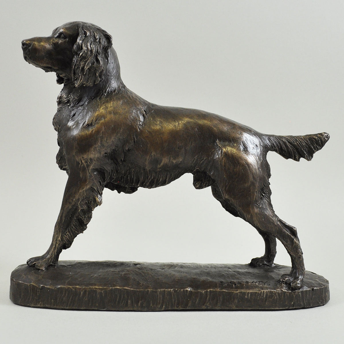 Springer Spaniel Bronze Sculpture by David Geenty - Prezents.com