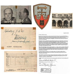 Original Nuremberg Trials Signature of Field Marshal Albert Kesselring - German Luftwaffe Commander - Acquired Directly from a U.S. Army Guard 1945–1946 Original Items