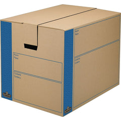 Bankers Box SmoothMove PRIME Moving Box with FastFold - Small - 16" L x 12" W x 12" H - 10 Pack-FastFold technology for quick and easy setup and breakdown