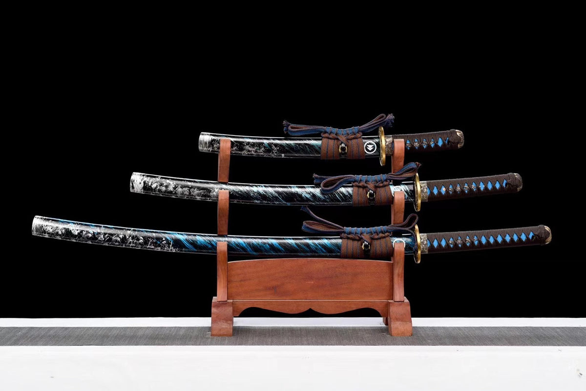 Xuan Ying  Katana Set, Katana, Wakizashi, and Tanto Sword,Japanese Samurai Sword,Real Katana,Handmade sword,High manganese steel