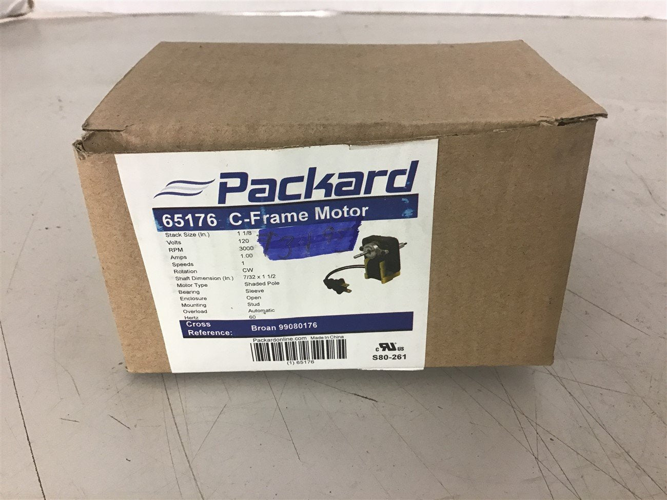 Packard 65176 1 1/8" Stack Size 120 volts 3000 Rpm
