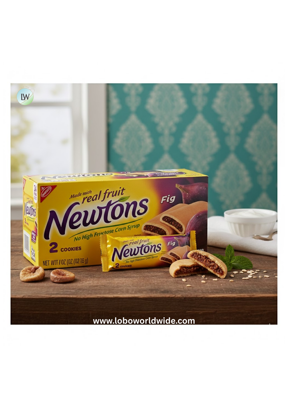 Newtons Fig Bars Soft Fruit Chewy Cookies, 24 pk./2 oz.
