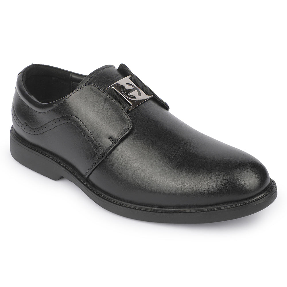 Healers SCL-14 Black Formal Non Lacing Mocassin Shoes for Men by Liberty