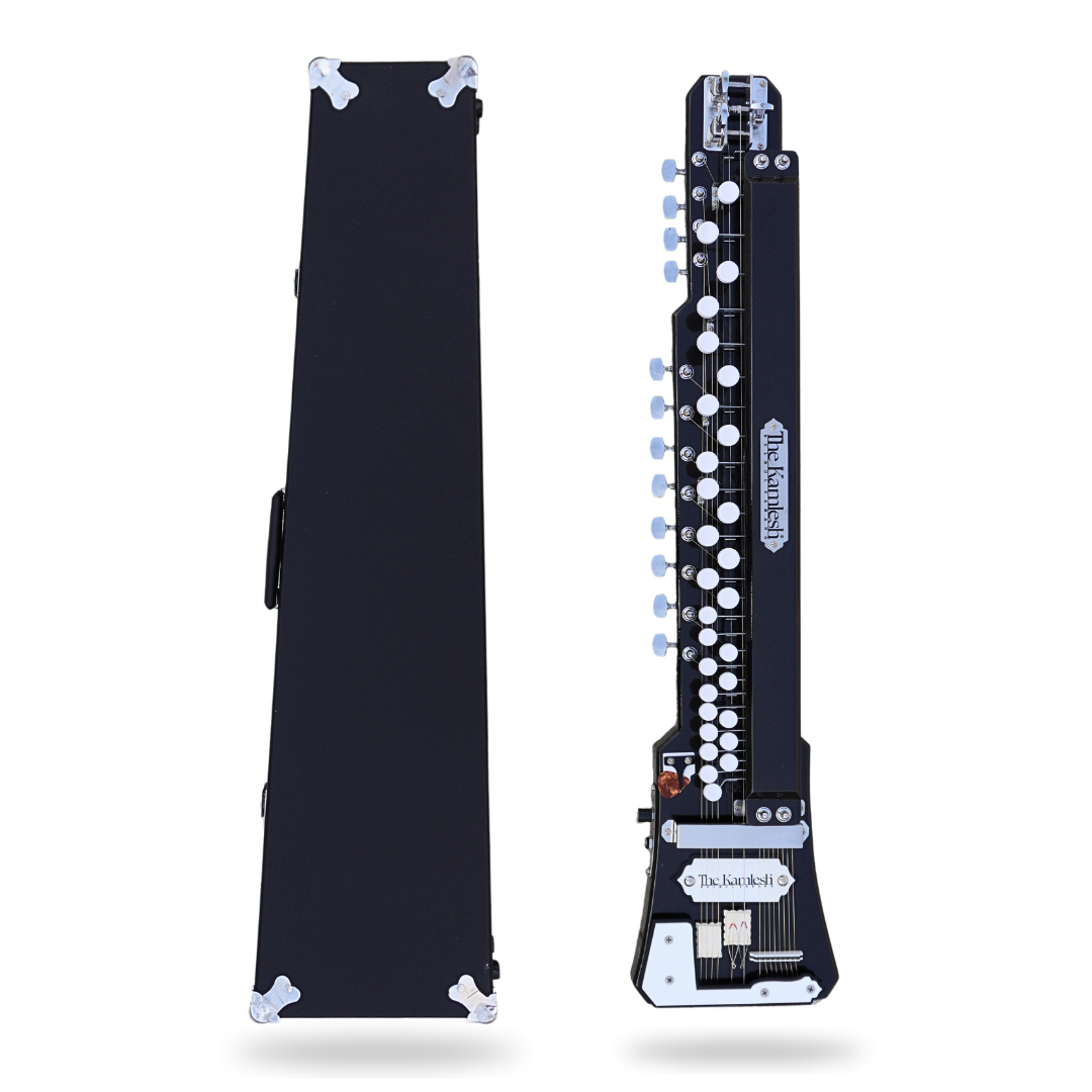 THE KAMLESH® TKB29 Banjo (Bulbul Tarang) with Hard Case – Rich Black