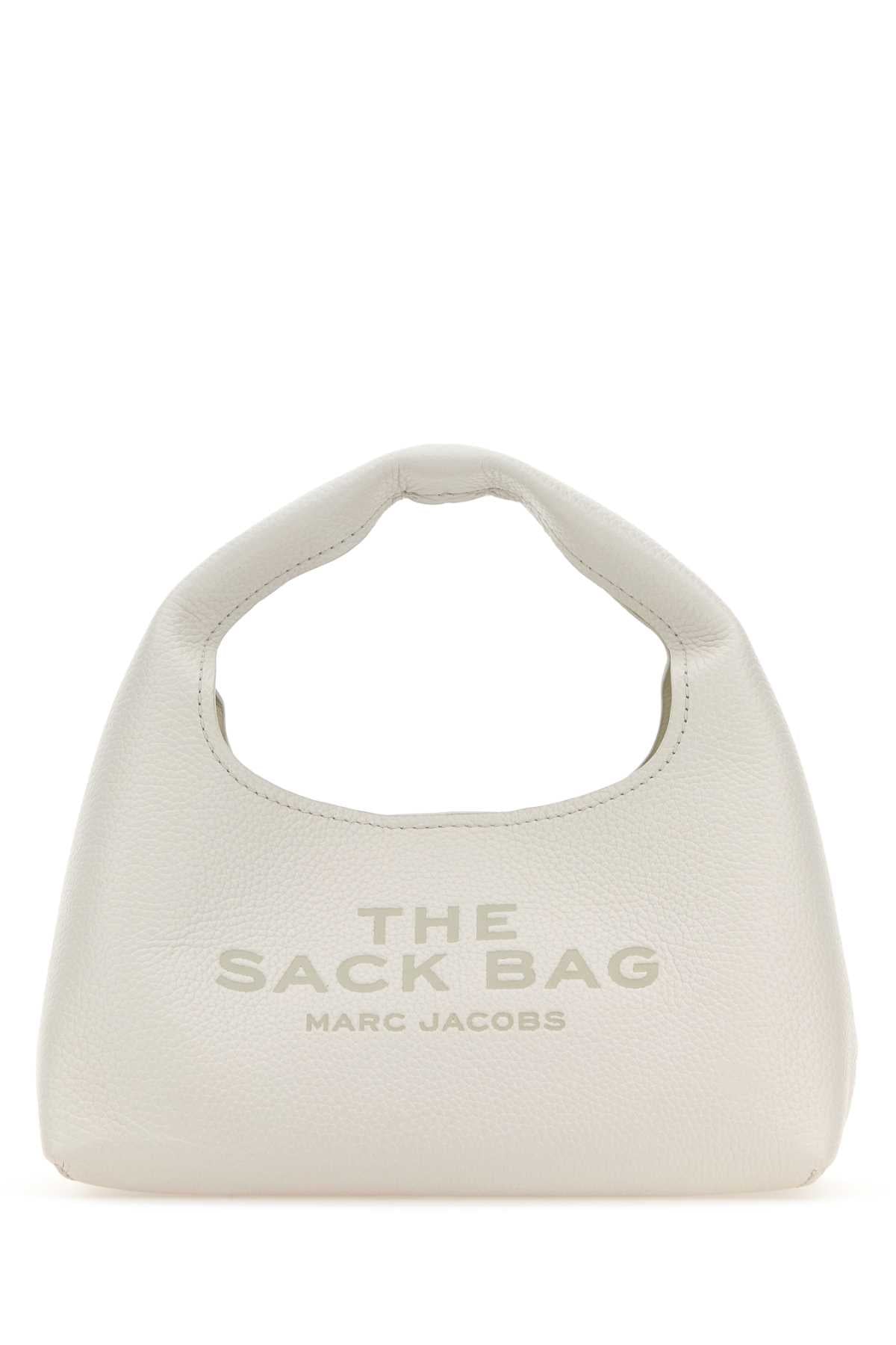 Marc Jacobs White Leather Mini The Sack Bag Handbag