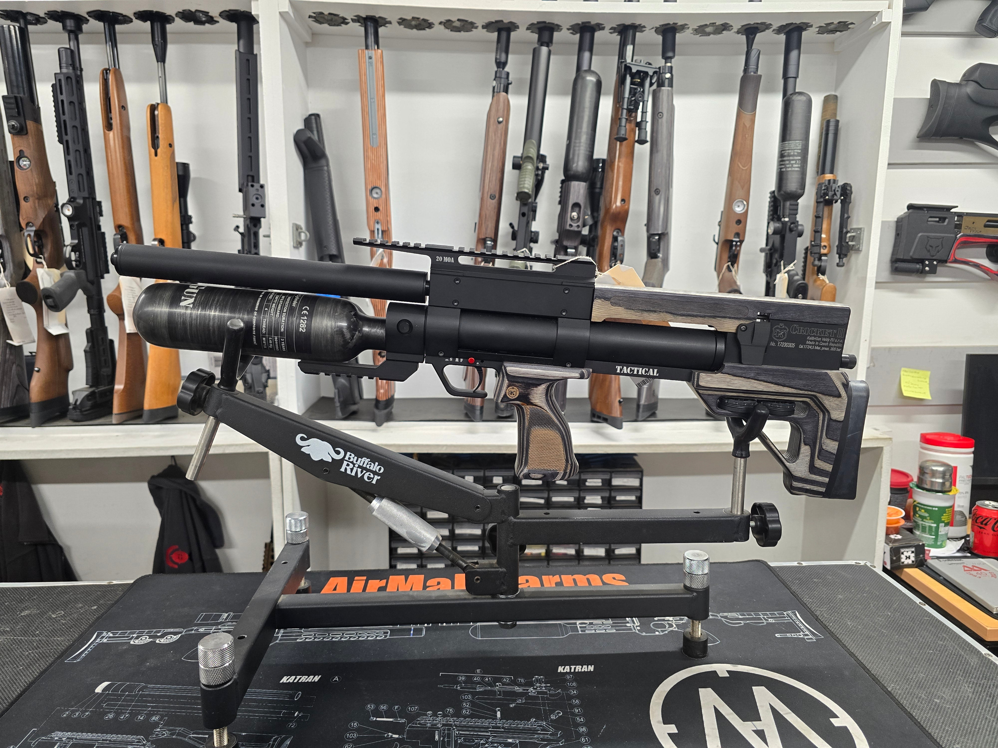 Second Hand KalibrGun Cricket 2 Tactical Grey Laminate .177