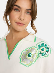 Kurzarm Pullover "TainaL" aus Viskosemix