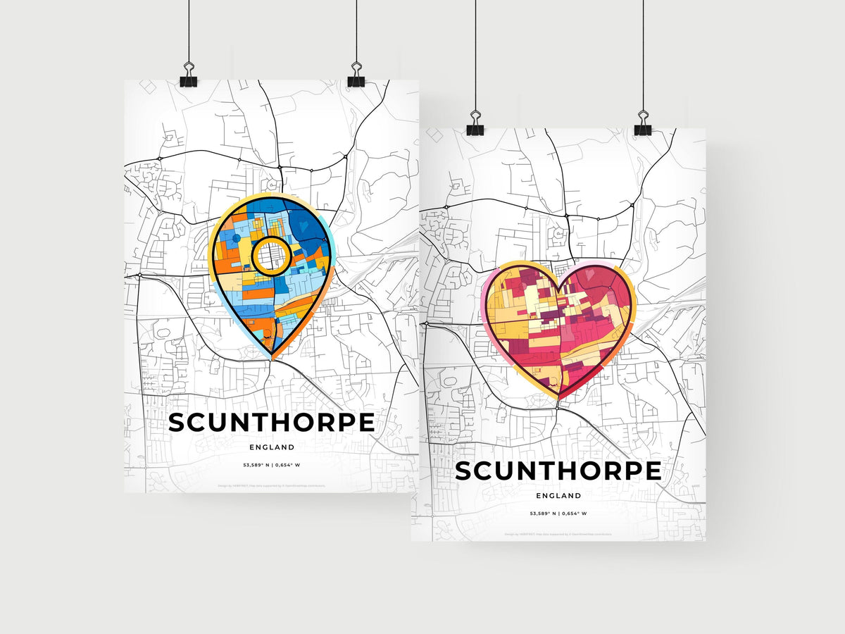 Scunthorpe England art print for couples