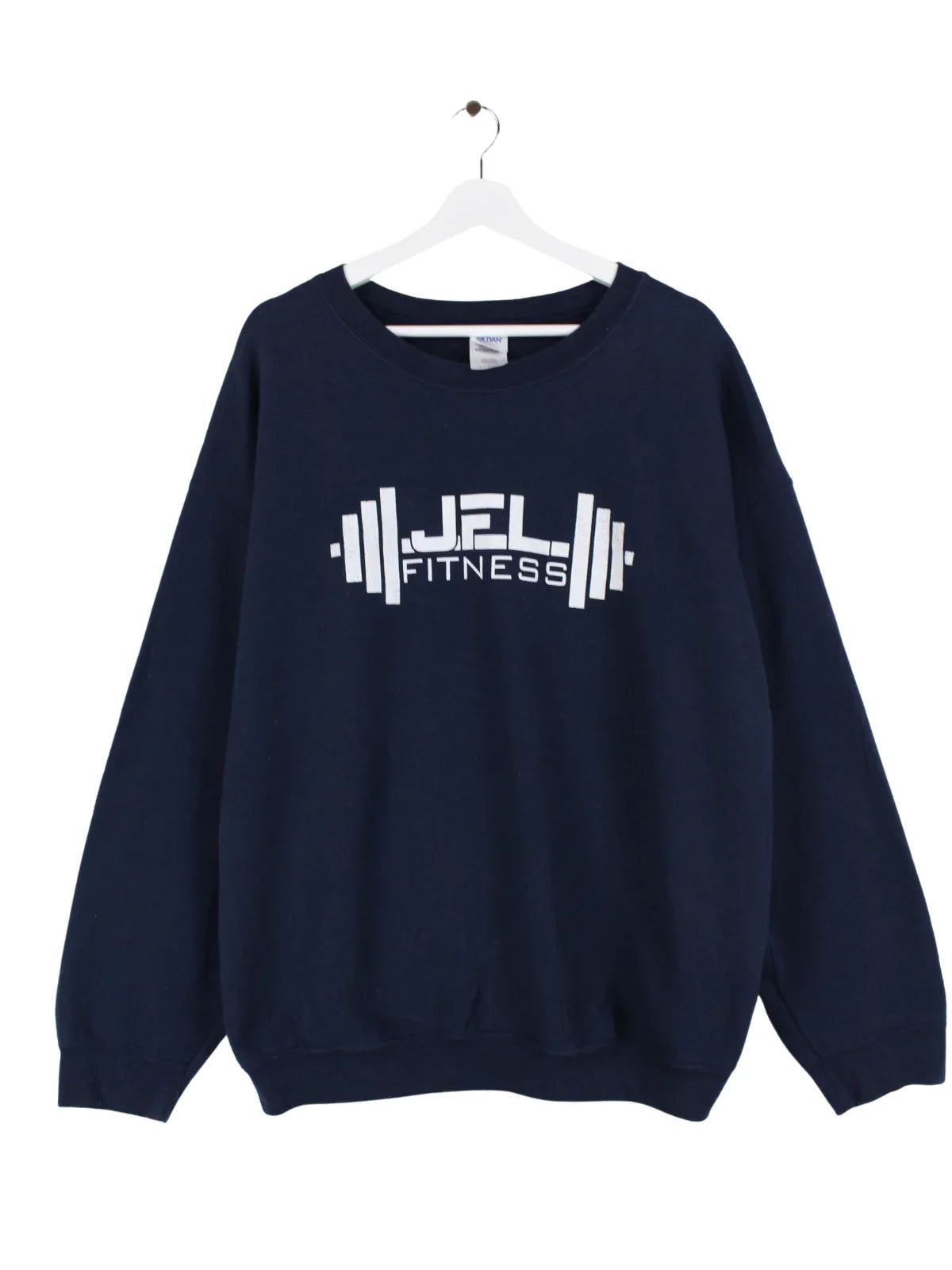 Gildan Gym Print Sweater Blau XL