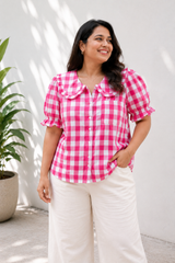 Strawberry Fields Gingham Top
