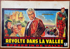 Affiche Belge REVOLTE DANS LA VALLEE Trouble in the Glen ORSON WELLES Ecosse 1954