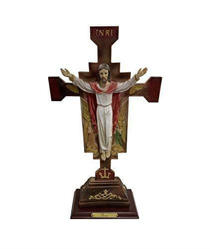 Risen Jesus Christ Resin Figure Religious Ornament Statue Sculpture Easter