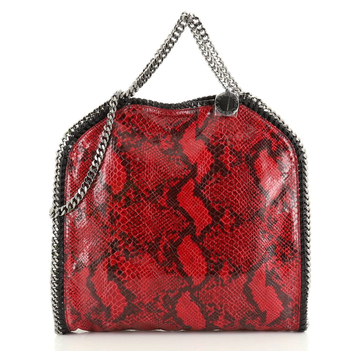 Stella McCartney Falabella Fold Over Bag Faux Python
