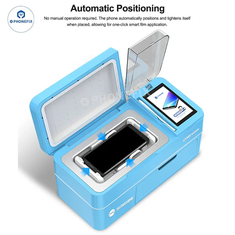 PhoneFix Sunshine C3 Mix film cutting and laminating machine for precise cutting and laminating tasks.