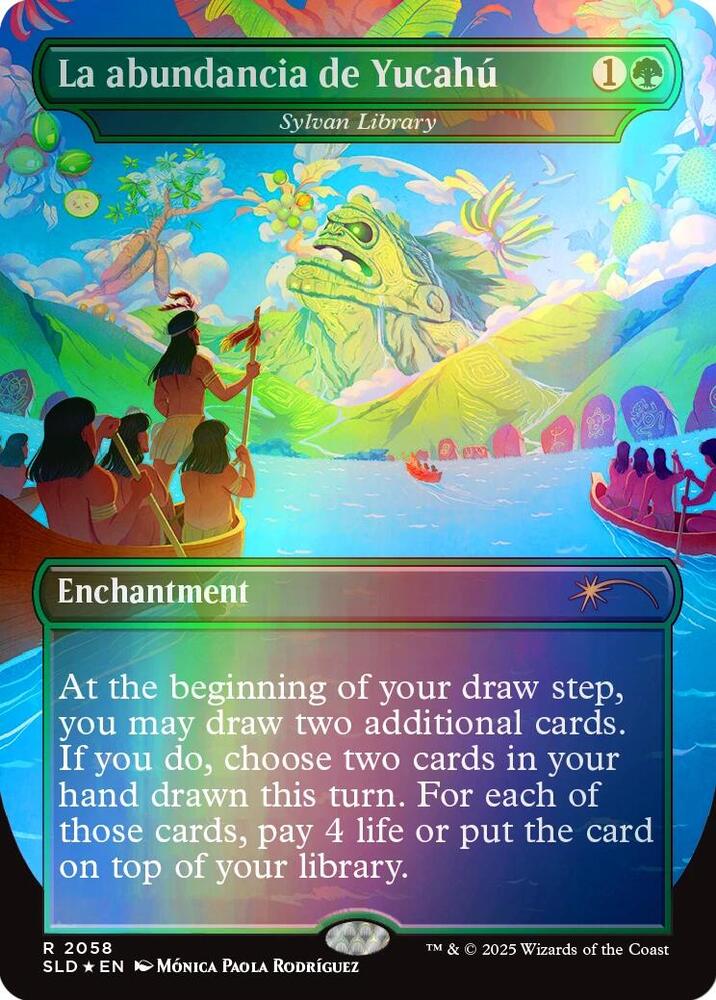 La abundancia de Yucahú - Sylvan Library (Rainbow Foil) - Secret Lair Drop Series - R - 2058