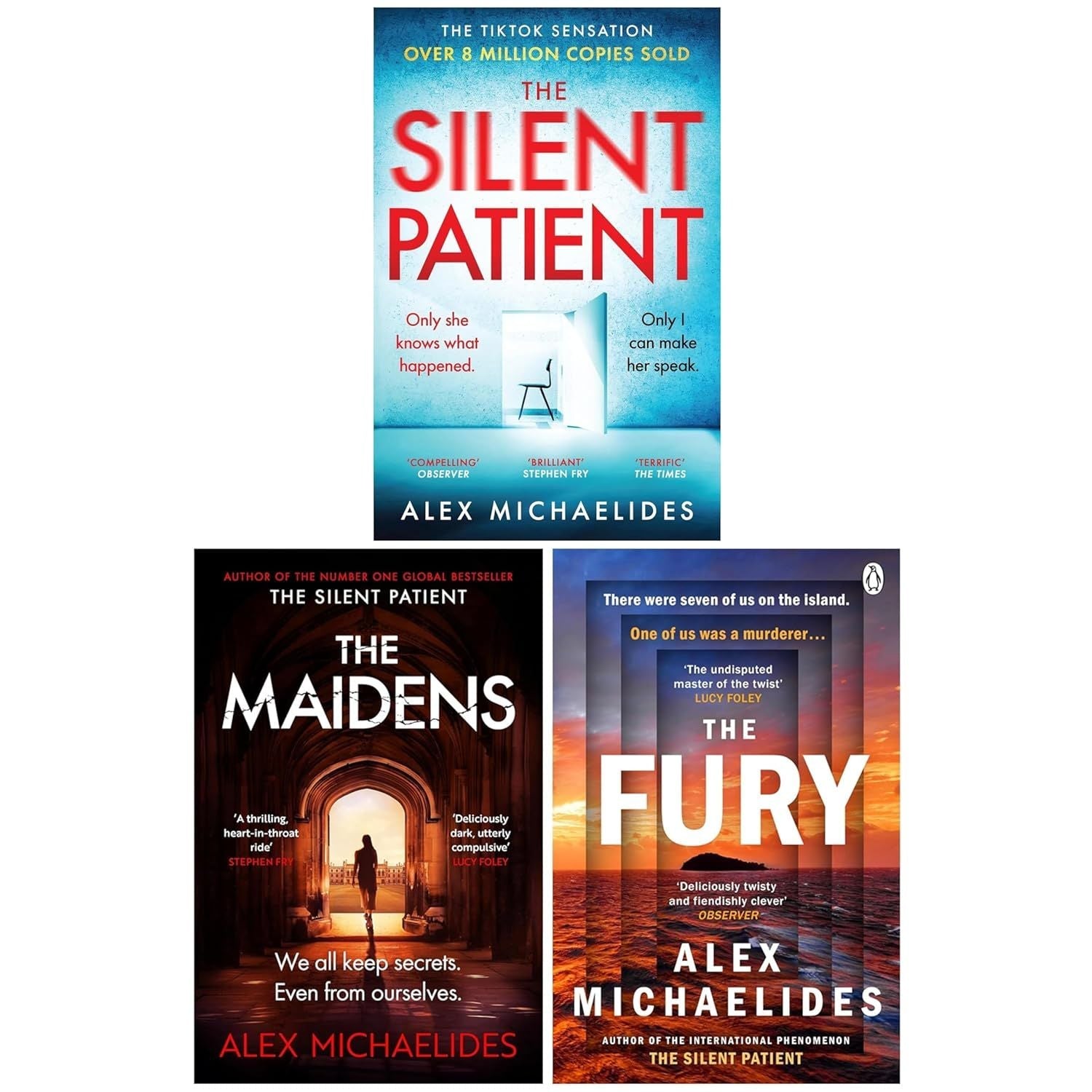 The Silent Patient And Related Reads 3 Books Collection Set - Fiction - Paperback - The Book Bundle