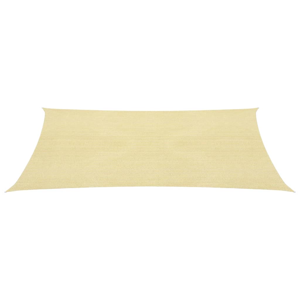 Voile toile d'ombrage parasol PEHD carré 2 x 2 m beige 02_0009450