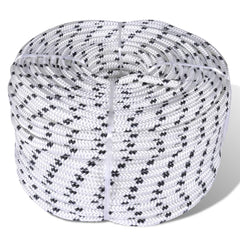 Corde de bateau tressée Polyester 6 mm 250 m blanc 02_0003382 - Helloshop26