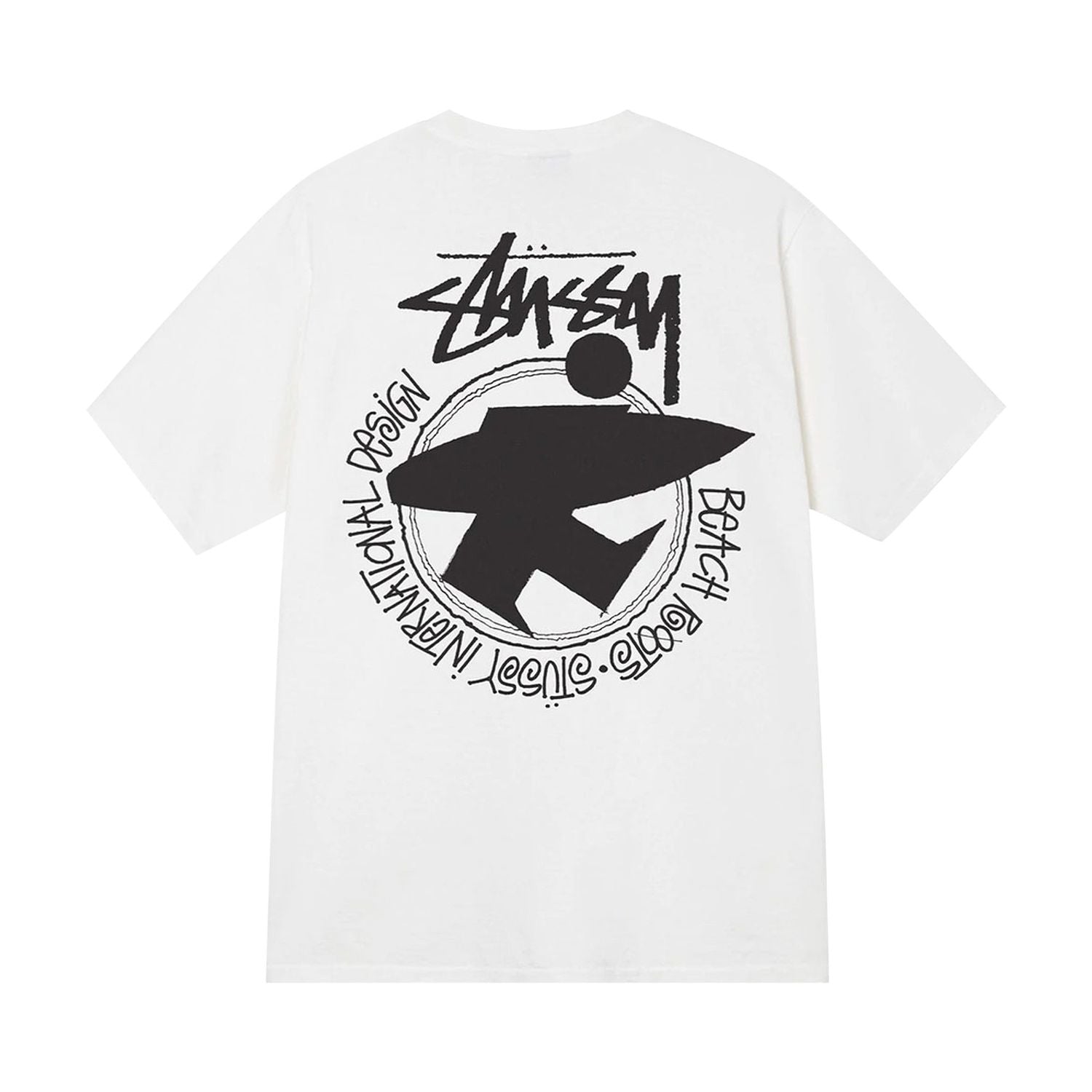 Stussy Beach Roots Pig Dyed Tee White (SS22) | Hype Vault