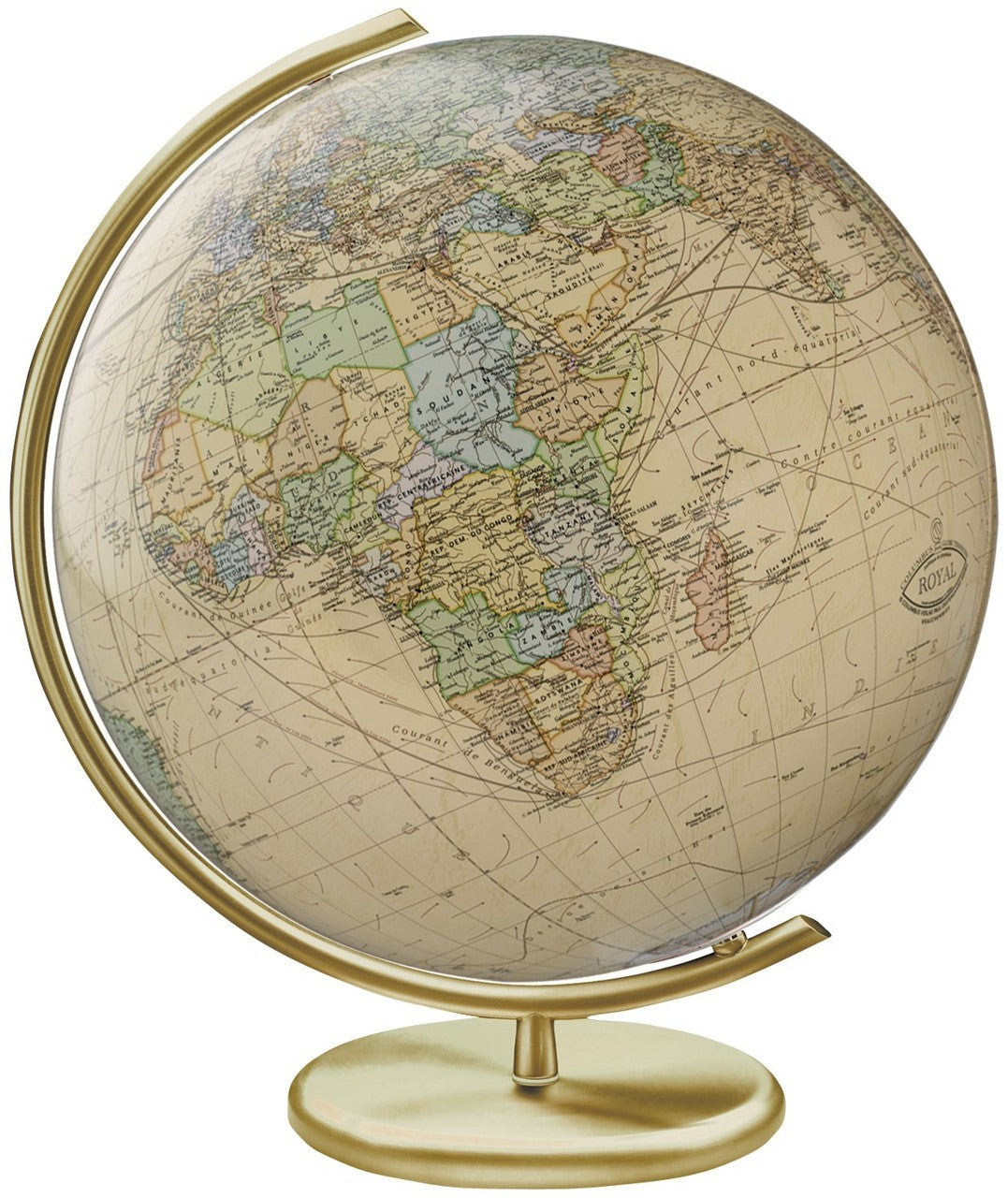 Weimar Illuminated Crystal 16 Inch Desktop World Globe By Columbus Globes