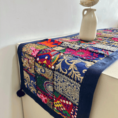 Blue Patchwork Runner