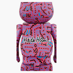 Bearbrick Keith Haring 2 100% & 400% Set Purple