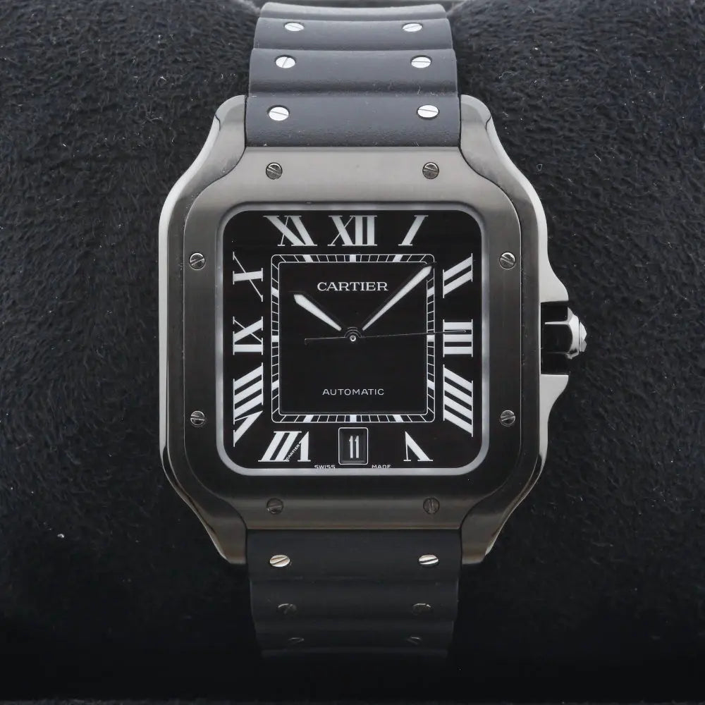 Cartier De Santos Black Dial ADLC WSSA0039