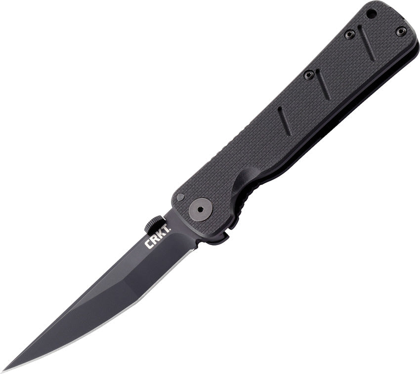 CRKT Shizuka Noh Ken Folding Tanto Blade AutoLAWKS Black G10 Handle Knife 2926