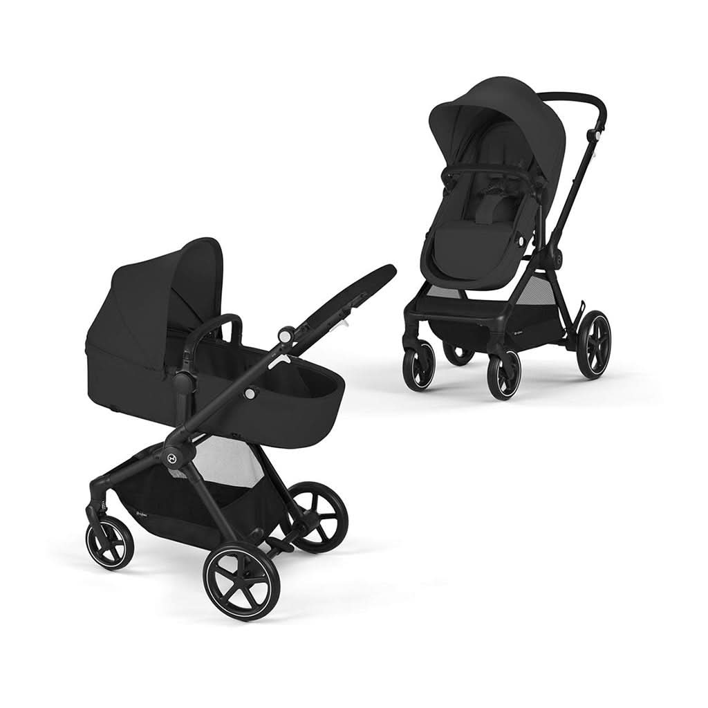 Cybex EOS Stroller-Single Strollers-Cybex-Black Frame with Moon Black Seat-ANB Baby Store