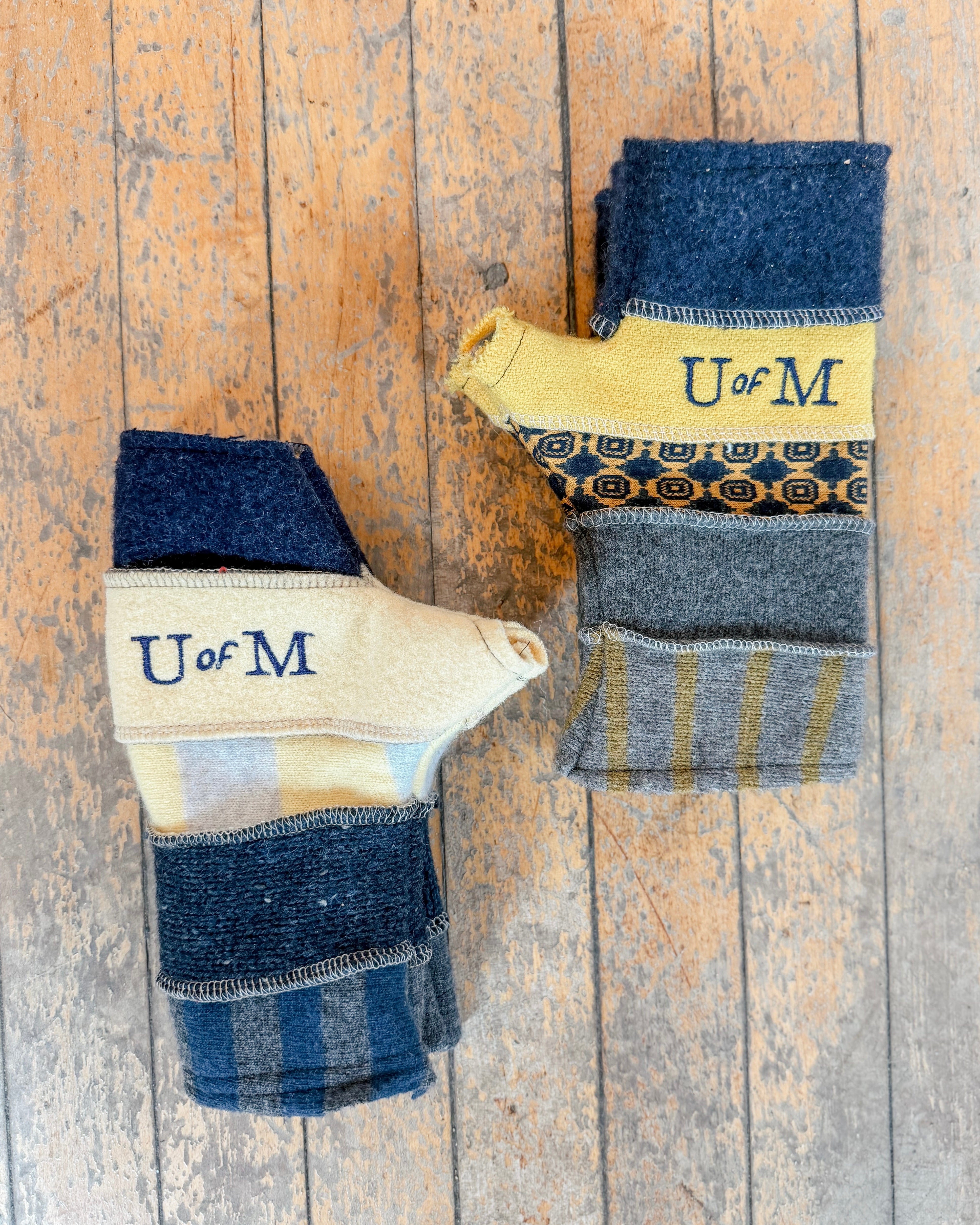 U of M Wool Fingerless Mittens